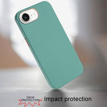 For iPhone 16e Case Soft Premium Slim Cover w/ Chromed buttons + Tempered Glass