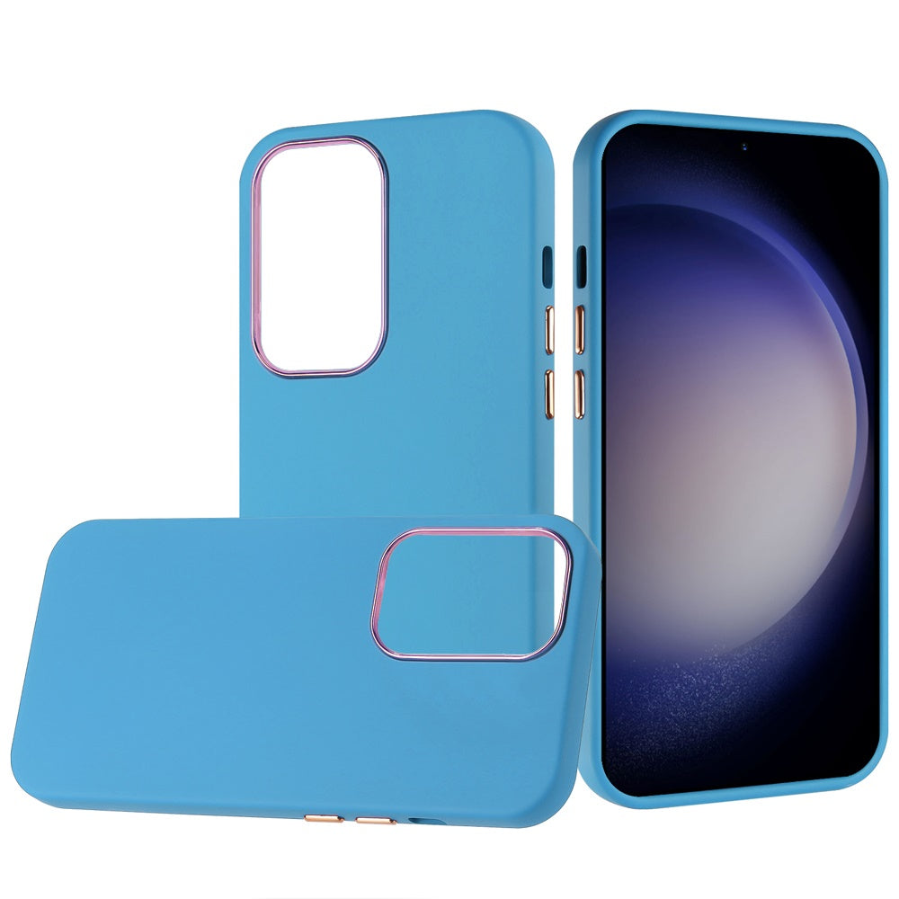 For Samsung Galaxy S24 Ultra Case Soft Premium Phone Cover with Chromed buttons