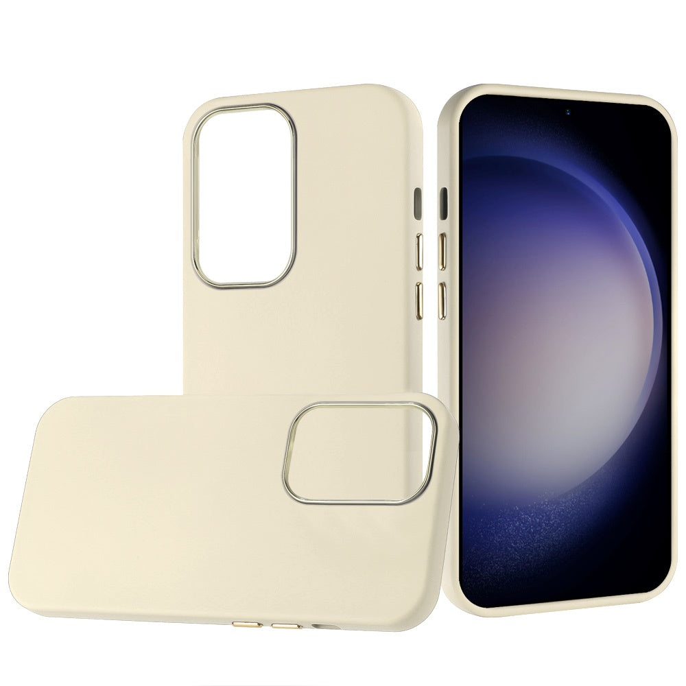 For Samsung Galaxy S24 Ultra Case Soft Premium Phone Cover with Chromed buttons