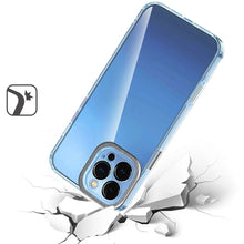 For iPhone 16 PRO MAX Case Clear Hybrid Cover w/ Color Buttons + Tempered Glass