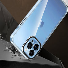 For iPhone 14 PRO MAX Case Clear Hybrid Color Metal Buttons Raised Camera Lip