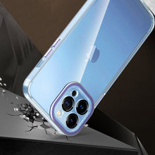 For Apple iPhone 11 Clear Hybrid with Color Metal Buttons and Raised Camera Lip