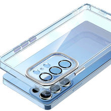For Samsung S23 Ultra Case Clear Hybrid Color Metal Buttons Raised Camera Lip