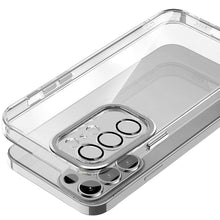 For Samsung Galaxy S24+ Plus Case Clear Hybrid Cover with Color Metal Buttons