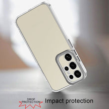 For Samsung Galaxy S24+ Plus Case Clear Hybrid Cover with Color Metal Buttons