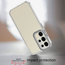 For Samsung Galaxy S24 Ultra Case Clear Hybrid Cover with Color Metal Buttons