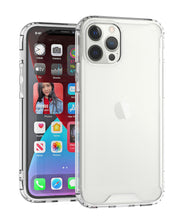 For iPhone 15 Case Shockproof Transparent Hybrid Phone Cover + 2 Tempered Glass