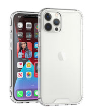 For iPhone 15 PLUS Case Shockproof Transparent Hybrid Cover + 2 Tempered Glass