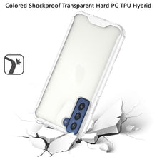 For Samsung Galaxy S22 Ultra Colored Shockproof Transparent Hard PC Hybrid Case