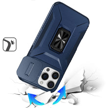 For iPhone 15 Pro Max Case Complete Protection Magnetic Stand + 2 Tempered Glass