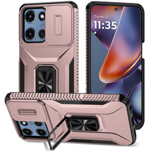 For Moto G 2025 Case Rugged Complete Protection Magnetic Stand + Tempered Glass