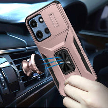 For Moto G 2025 Case Rugged Complete Protection Magnetic Stand + Tempered Glass