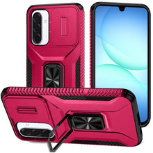 For Samsung A17 5G Case Full Coverage Metal Stand Lens Cover + Tempered Glass