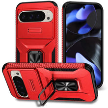 For Google Pixel 10/10 Pro Case with Metal Stand and Lens Cover + Tempered Glass