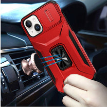For iPhone 15 Case Full Coverage Metal Stand Lens Cover + 2 Tempered Glass