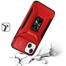 For iPhone 15 Case Full Coverage Metal Stand Lens Cover + 2 Tempered Glass