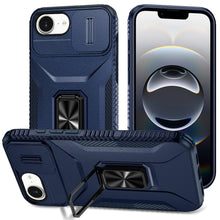 For iPhone 16e Case Complete Rugged Protection Magnetic Stand + Tempered Glass