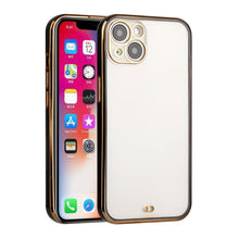 For iPhone 13 PRO Case Gold Plated Chrome Frosted Back Protective TPU Cover