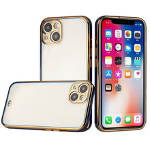 For iPhone 13 PRO Case Gold Plated Chrome Frosted Back Protective TPU Cover