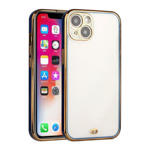 For iPhone 13 PRO Case Gold Plated Chrome Frosted Back Protective TPU Cover