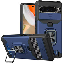 For Google Pixel 10 Pro XL Case Multi-Use Card Holder Lens Cover +Tempered Glass