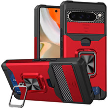 For Google Pixel 10 Pro XL Case Multi-Use Card Holder Lens Cover +Tempered Glass