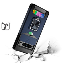 For Google Pixel 8 PRO 5G Case Card Holder Magnetic Ringstand Sliding Lens Cover