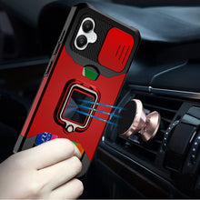 For Samsung Galaxy A06 Case Multi-Use Card Magnetic RingStand Camera Lens Cover