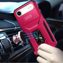 For iPhone Air Case Multi-Use Card Holder Stand with Lens Cover + Tempered Glass