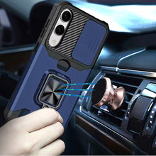 For Samsung S25 Edge Case Multi-Use Magnetic RingStand Cover + Tempered Glass