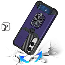 For Samsung S25 Edge Case Multi-Use Magnetic RingStand Cover + Tempered Glass