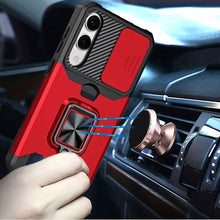 For Samsung S25 Edge Case Multi-Use Magnetic RingStand Cover + Tempered Glass
