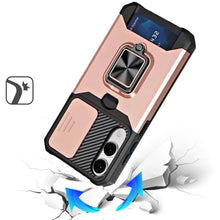 For Samsung S25 Edge Case Multi-Use Magnetic RingStand Cover + Tempered Glass