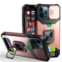 For iPhone 14 PRO Case Multi-Use Card Magnetic RingStand Camera Protection Cover