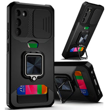 For Samsung Galaxy S24 Case Multi-Functional Card Magnetic Ring Stand Hybrid