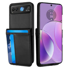 For Motorola Razr 2023(NonPlus) Case Vegan Leather Phone Wallet with Card Slots