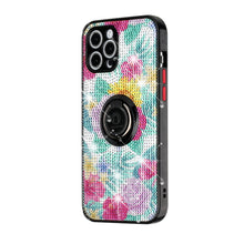 For iPhone 13 PRO Case Full Bling Crystal Design Cover with Magnetic Ring Stand