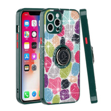 For iPhone 13 PRO Case Full Bling Crystal Design Cover with Magnetic Ring Stand