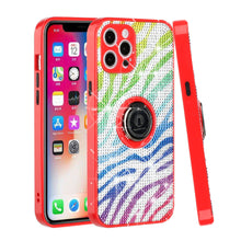 For iPhone 13 PRO Case Full Bling Crystal Design Cover with Magnetic Ring Stand