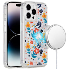 For iPhone 14 PRO MAX 6.7 in. Case Magnetic Circle Printed UV Design Phone Cover
