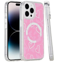 For iPhone 14 PRO MAX 6.7 in. Case Magnetic Circle Printed UV Design Phone Cover