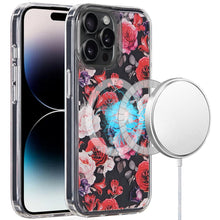 For iPhone 14 PRO MAX 6.7 in. Case Magnetic Circle Printed UV Design Phone Cover