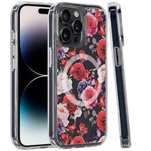 For iPhone 14 PRO MAX 6.7 in. Case Magnetic Circle Printed UV Design Phone Cover