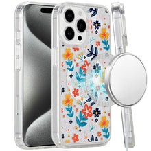 For iPhone 15 Pro Max Case Magnetic Circle Printed UV Design + 2 Tempered Glass