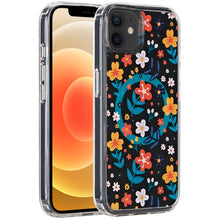 For iPhone 12/12 Pro Case Magnetic Circle Printed UV Design + Tempered Glass