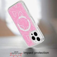 For iPhone 16 Pro 6.3in Case Magnetic Circle Printed UV Design + Tempered Glass