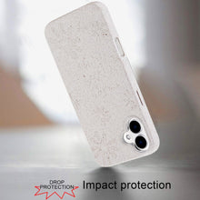 For iPhone 16 Plus 6.7in Case Bio-Degradable Material Cover + Tempered Glass