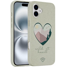 For iPhone 16 Plus 6.7in Case Bio-Degradable Material Cover + Tempered Glass
