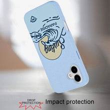 For iPhone 16 6.1inch Case Bio-Degradable Material Phone Cover + Tempered Glass