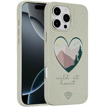 For iPhone 16 Pro 6.3in Case Bio-Degradable Material Phone Cover +Tempered Glass